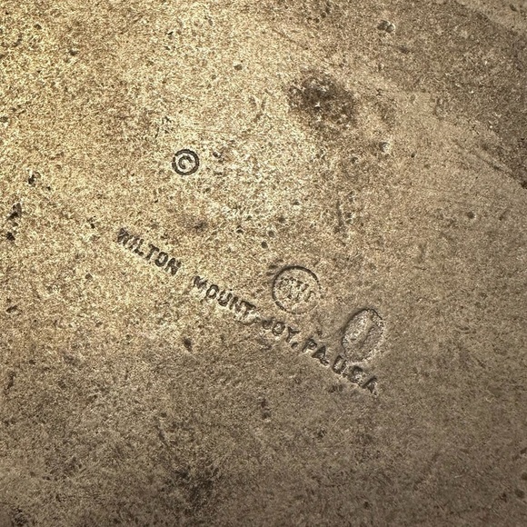 Wilton Armetale Shell Rim Pewter Large Oval Serving Tray Platter 18.5” X 10.75” - Picture 4 of 4